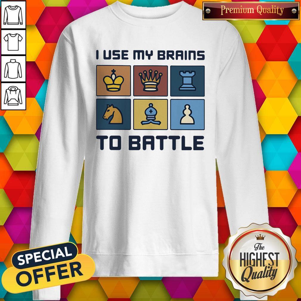 Official I Use My Brains To Battle Chess Vintage Retro Shirt