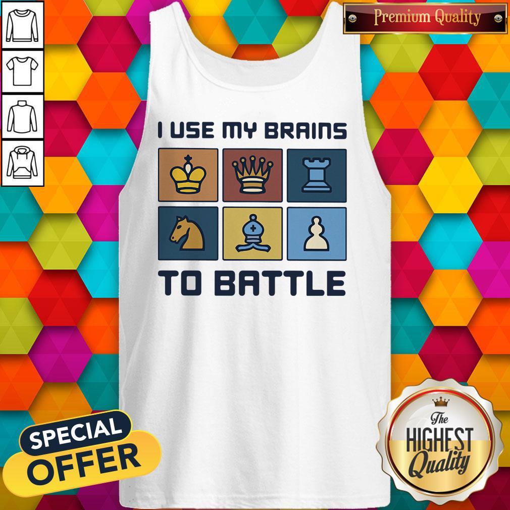 Official I Use My Brains To Battle Chess Vintage Retro Shirt