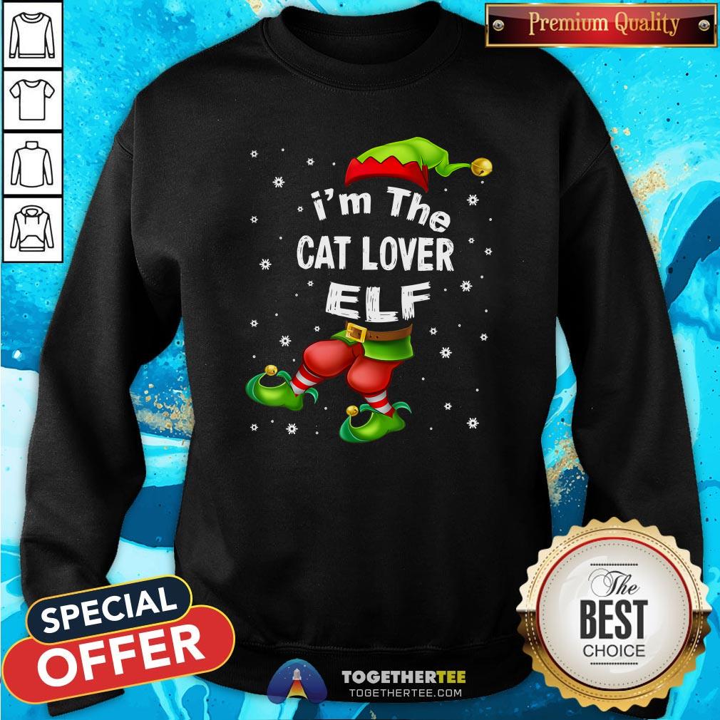 Official I’m The Cat Lover Elf Christmas Shirt