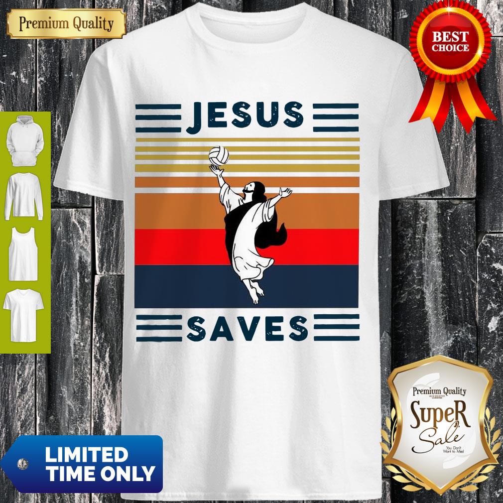 Official Jesus Saves Volleyball Vintage Shirt