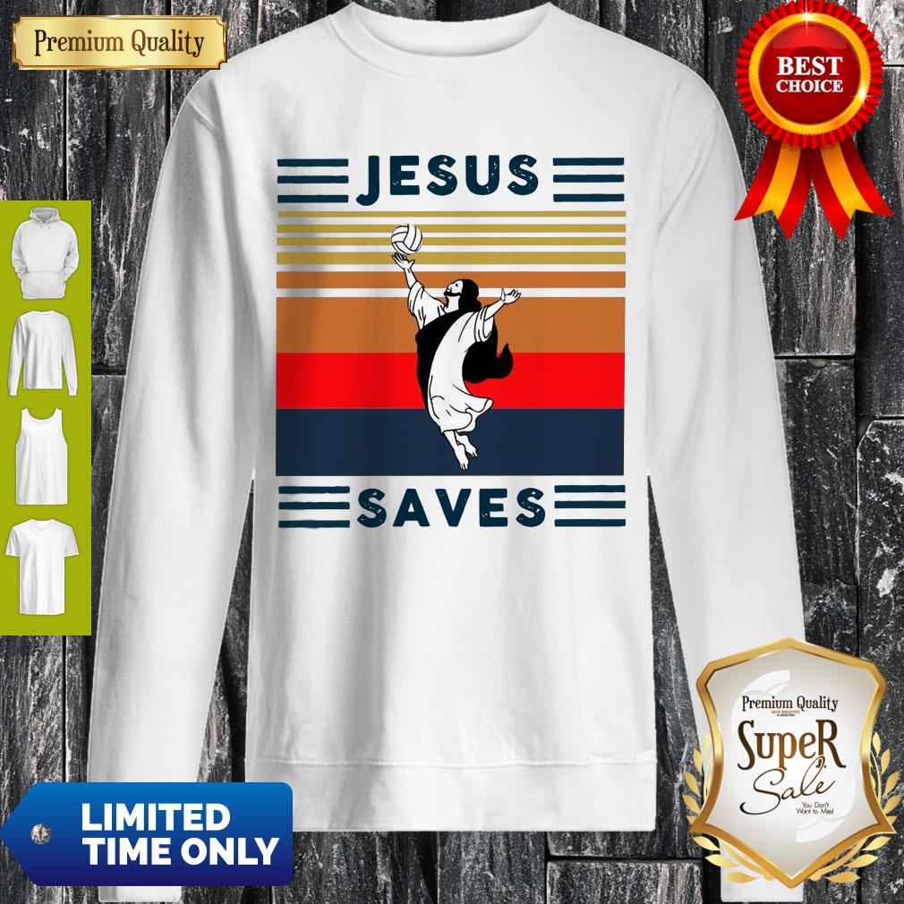 Official Jesus Saves Volleyball Vintage Shirt