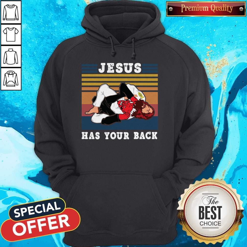 Official Jiu Jitsu Jesus Has Your Back Vintage Shirt