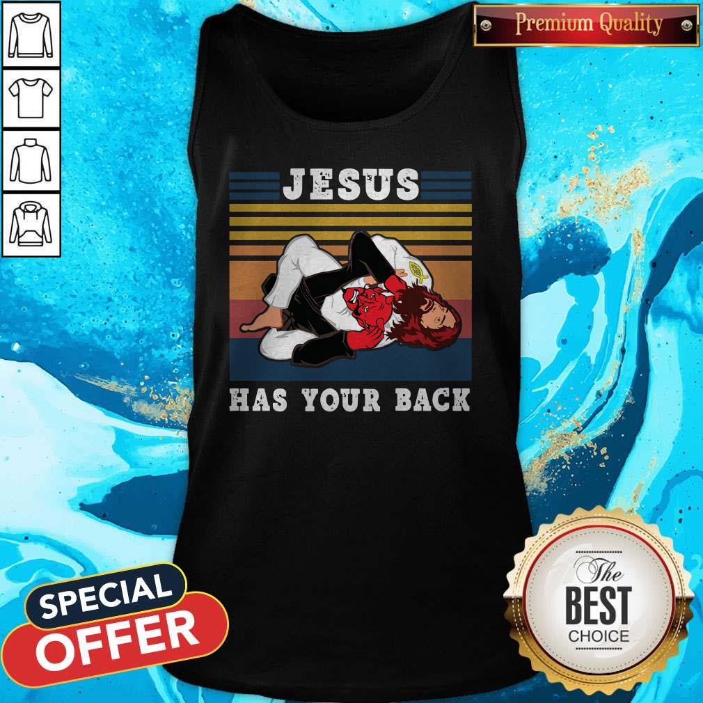 Official Jiu Jitsu Jesus Has Your Back Vintage Shirt