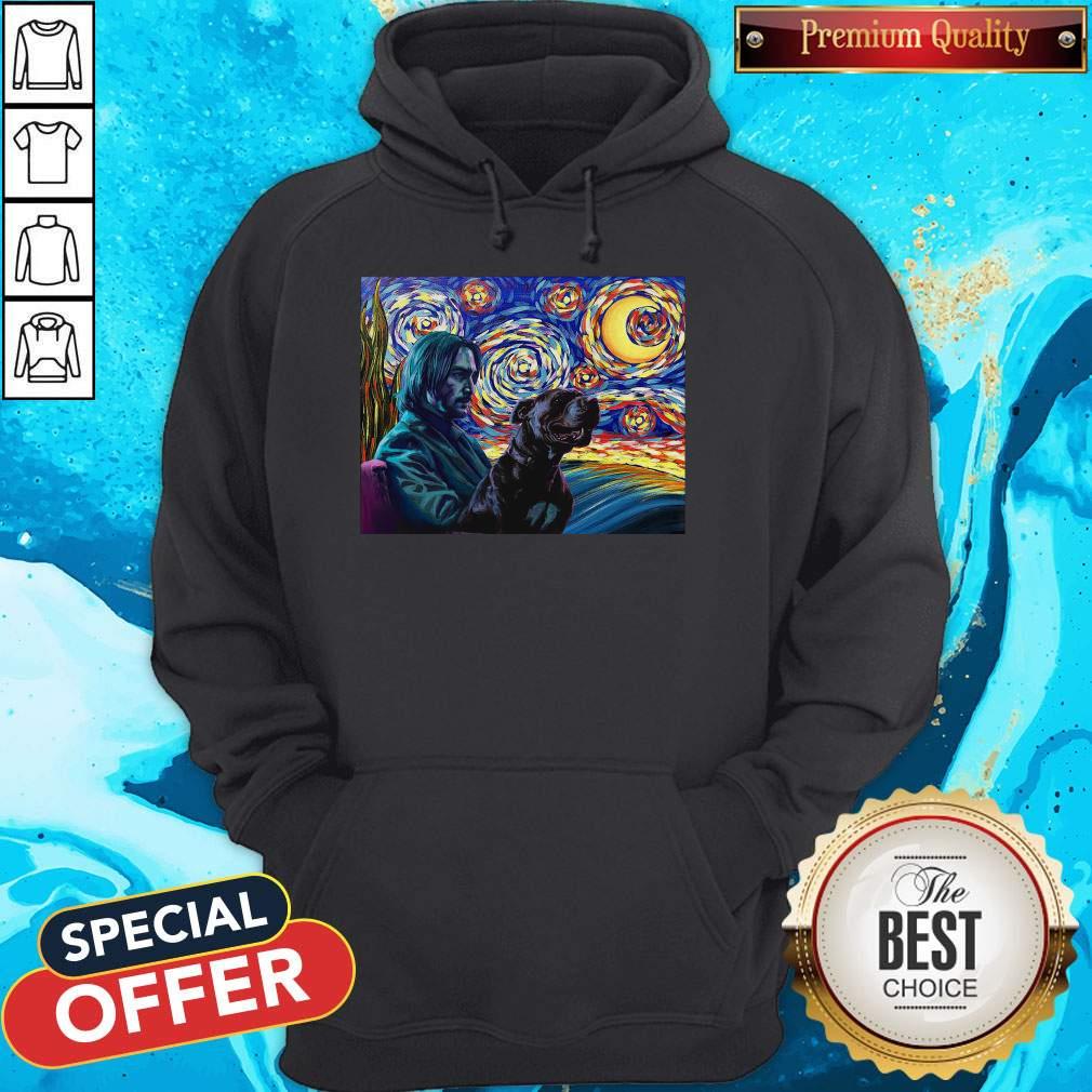 Official John Wick With Dog Art Shirt