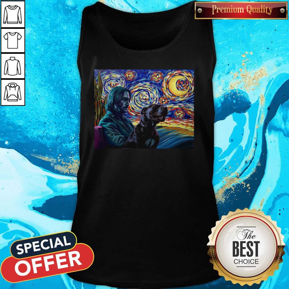 Official John Wick With Dog Art Shirt