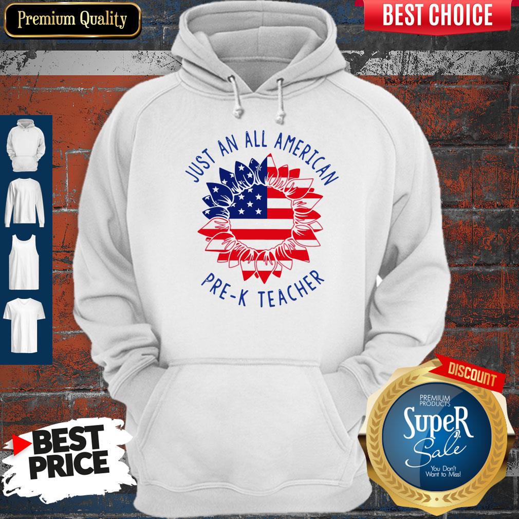 Official Just An All American Pre k Teacher Shirt