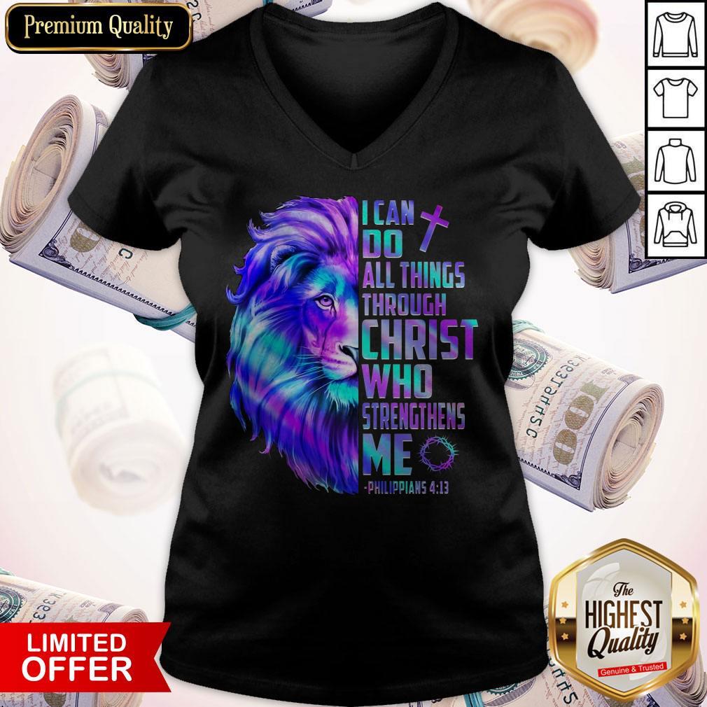 Official Lion King I Can Do All Things Through Christ Who Strengthens Me Shirt