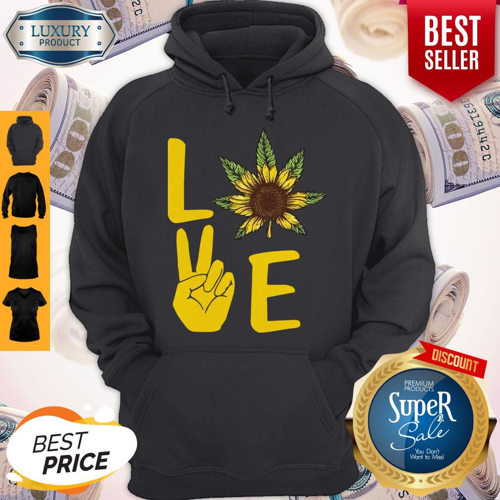 Official Love Hands Sunflower Weed Shirt