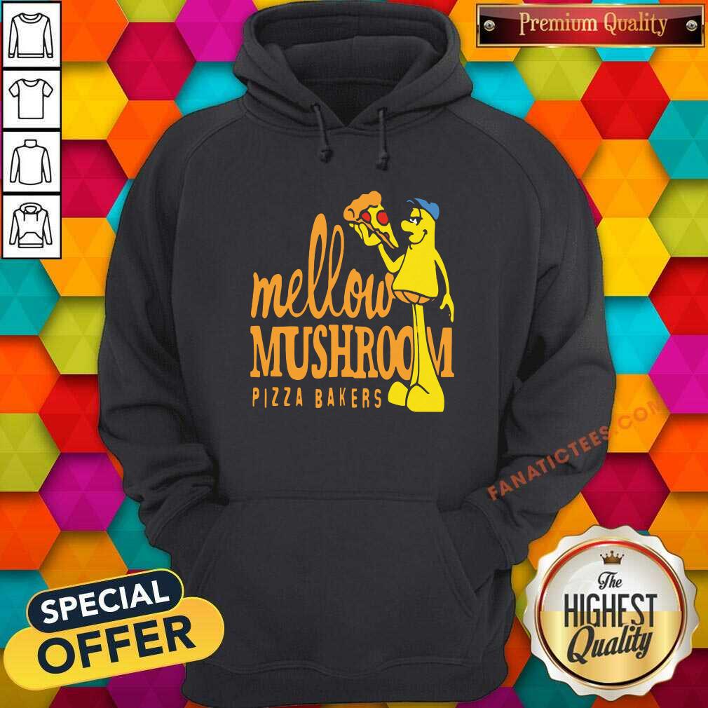 Official Mellow Climbing Merchandise Mushroom Pizza Bakers Shirt