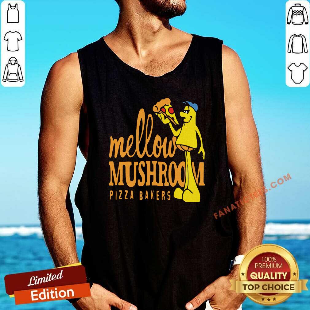 Official Mellow Climbing Merchandise Mushroom Pizza Bakers Shirt