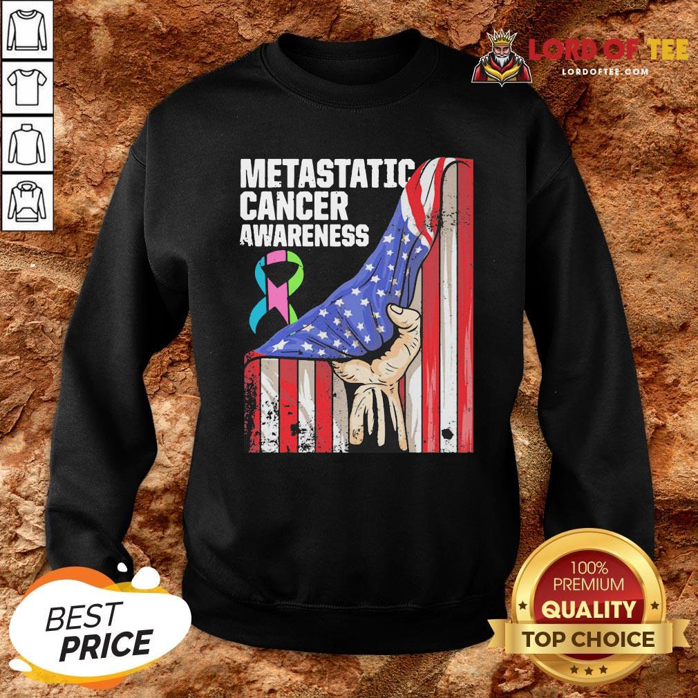 Official Metastatic Cancer Awareness American Flag Shirt