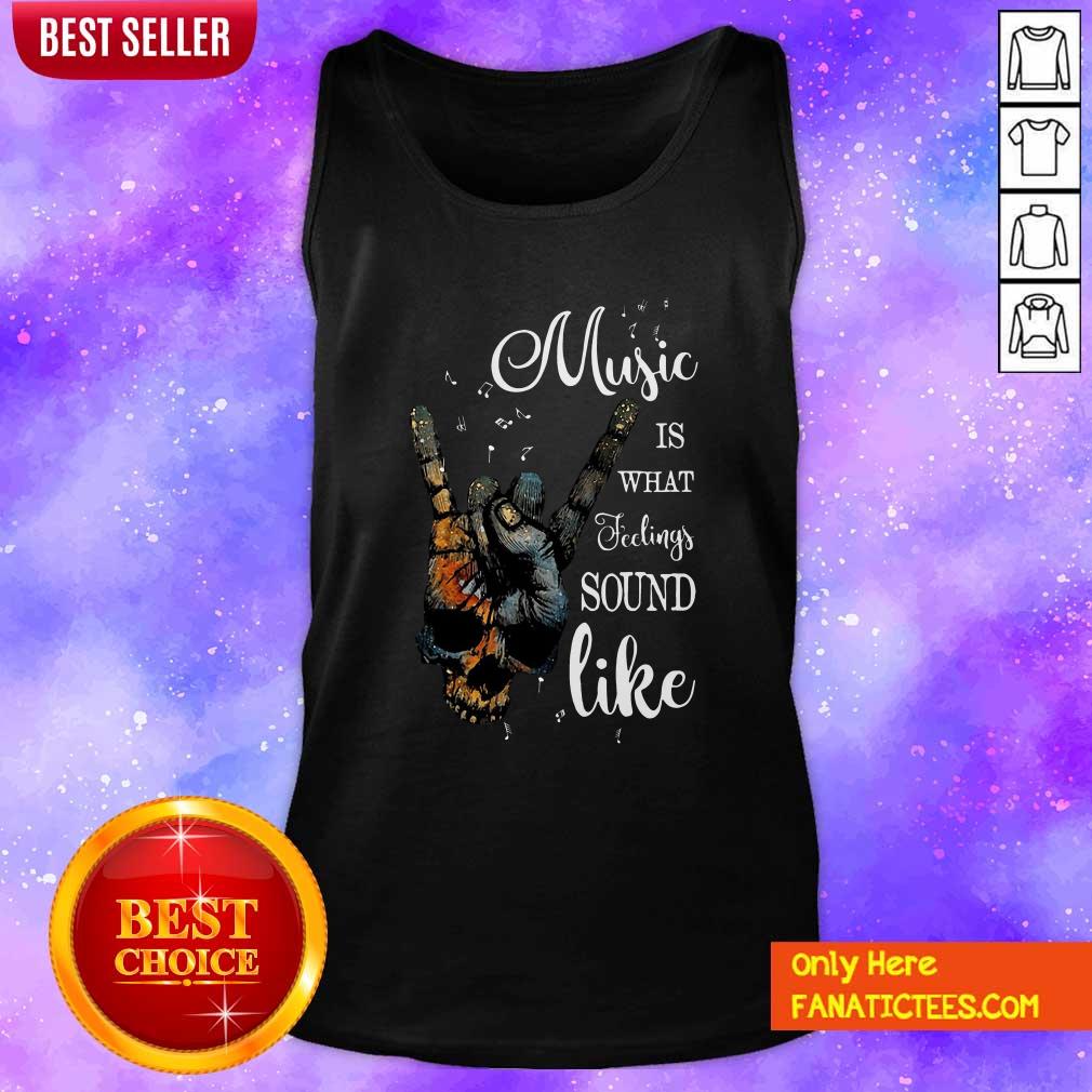 Official Music Is What Feelings Sound Like Peace Shirt
