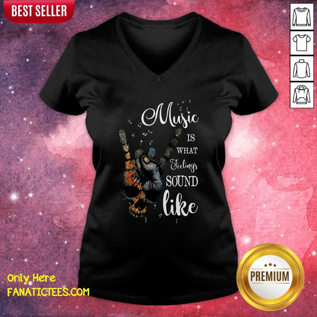 Official Music Is What Feelings Sound Like Peace Shirt