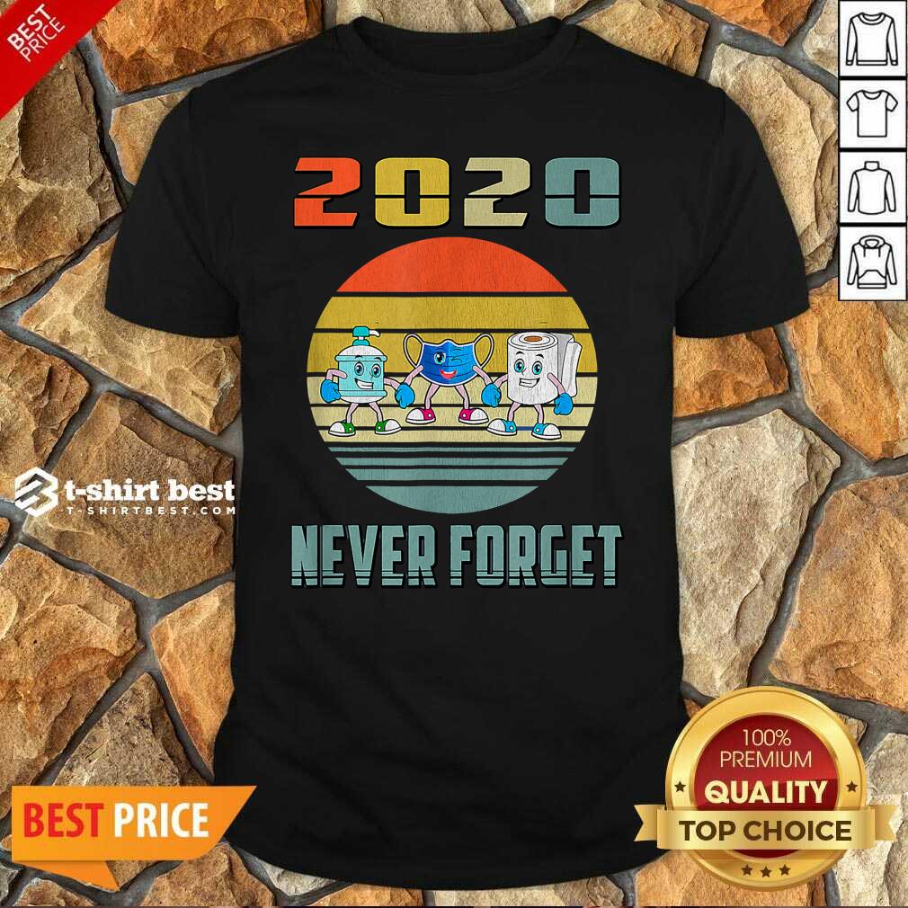 Official Never Forget 2020 Mask Toilet Paper Vintage Shirt