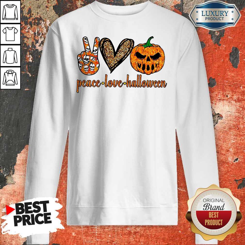 Official Peace Love Halloween Shirt