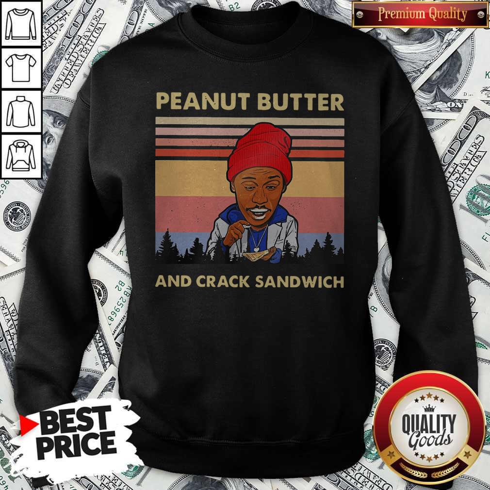 Official Peanut Butter And Crack Sandwich Vintage Shirt