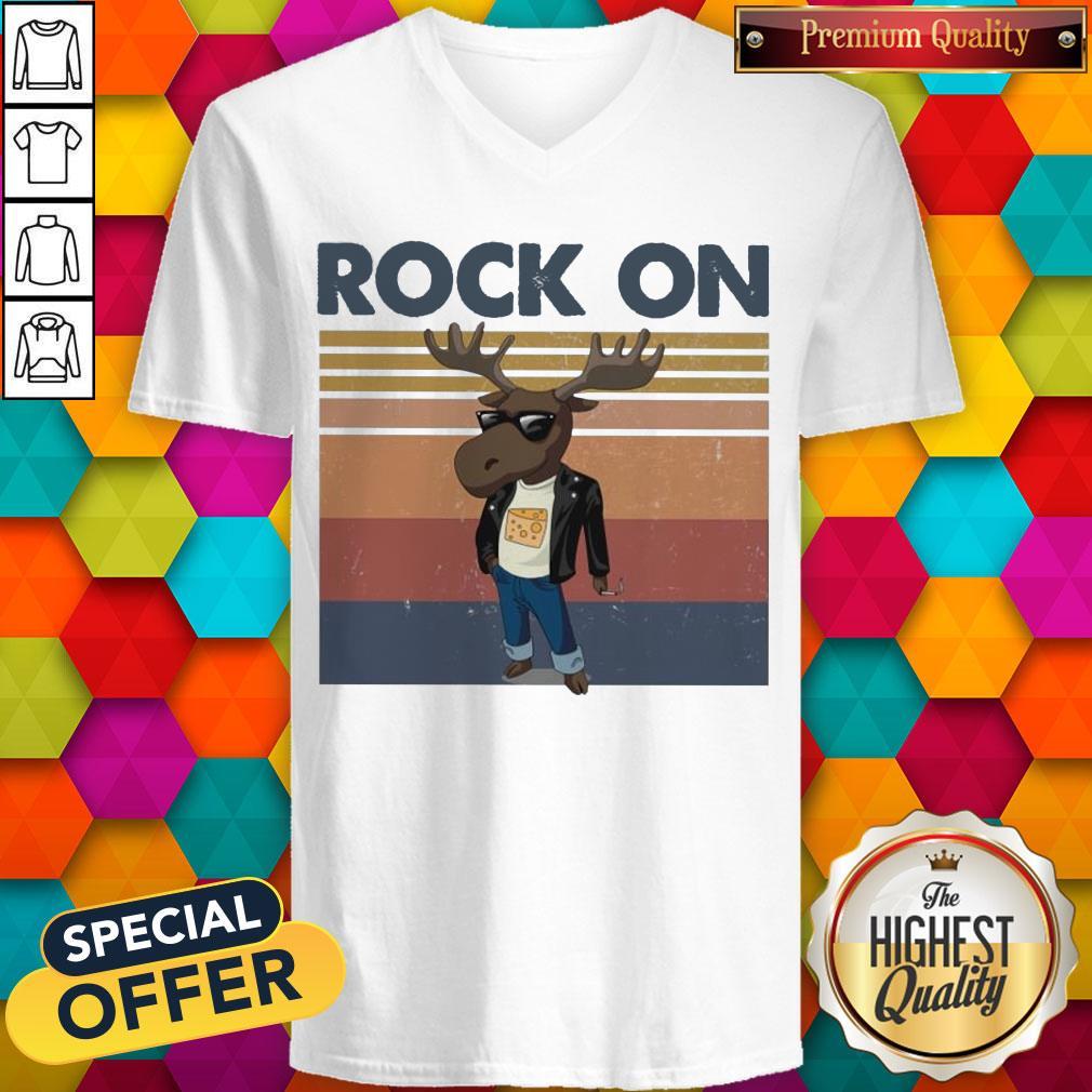 Official Reindeer Rock On Vintage Shirt