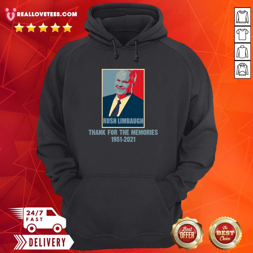 Official Rip Rush Limbaugh Thanks For The Memories 1951 2021 Obama Style Shirt