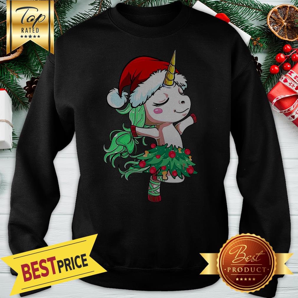 Official Santa Unicorn Christmas Tree Dance Shirt