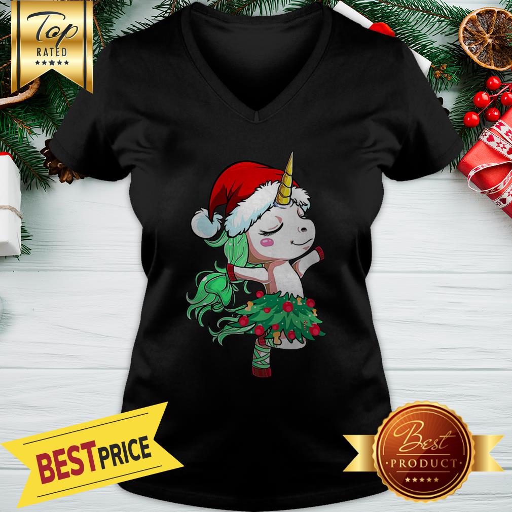 Official Santa Unicorn Christmas Tree Dance Shirt