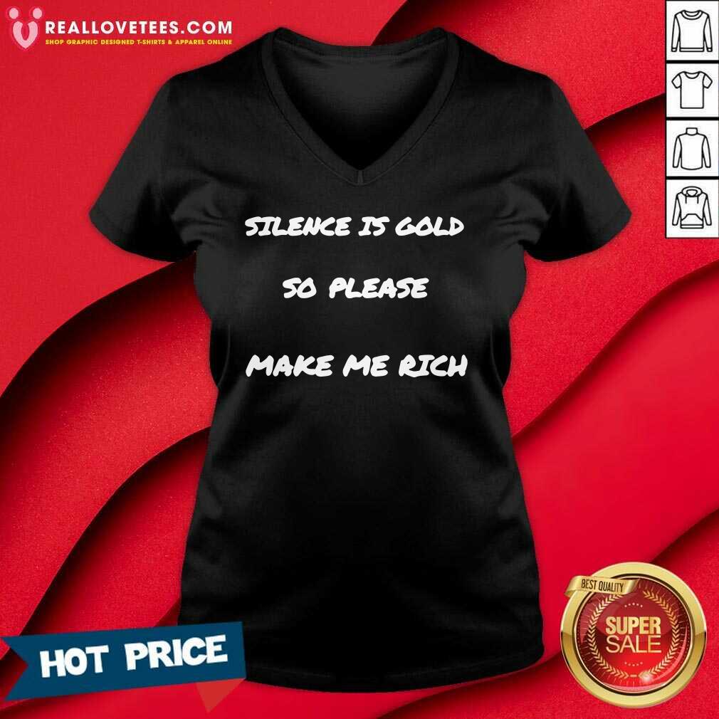 Official Silence Is Gold Fun Sarcastic Shirt