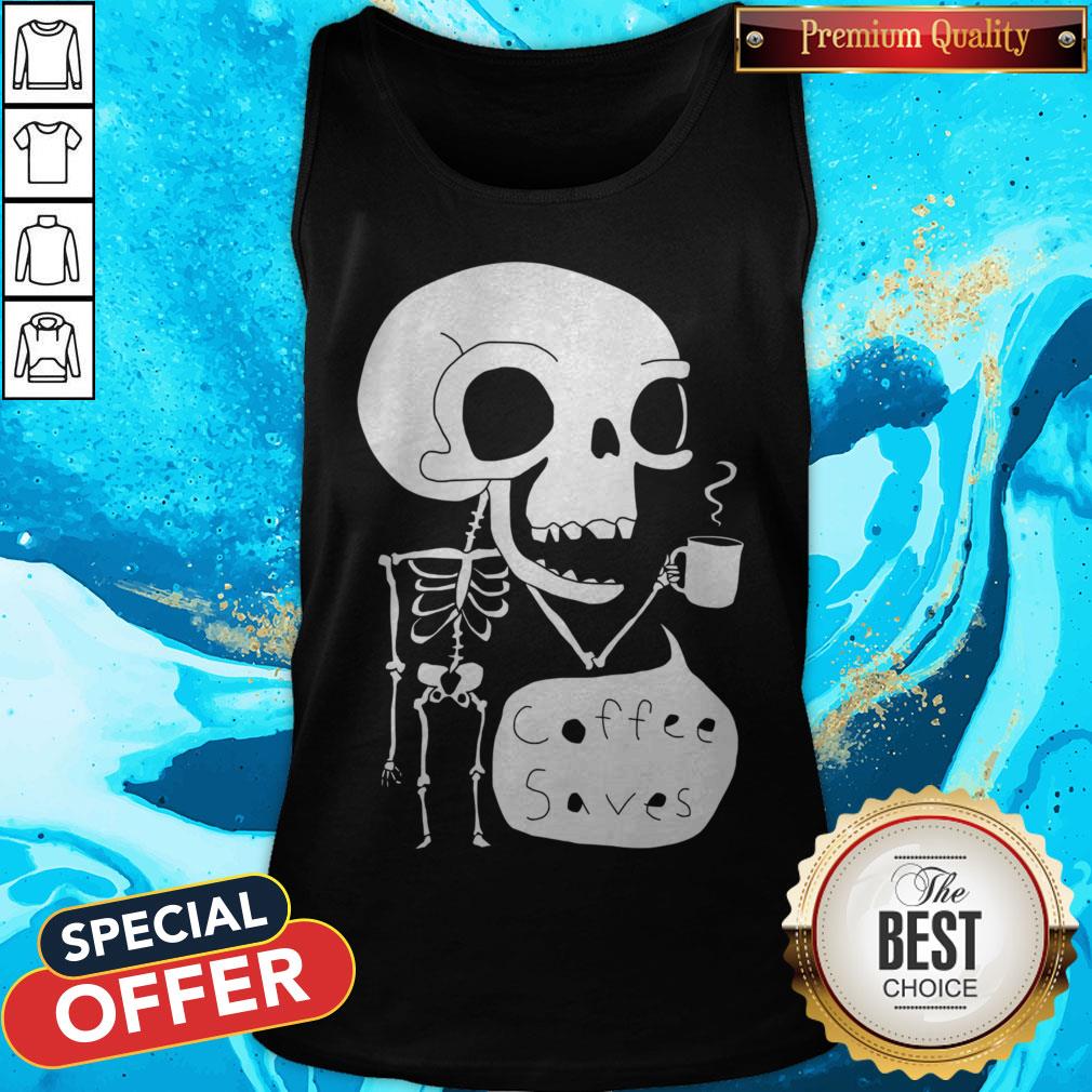 Official Skeleton Drink Coffee Saves Halloween Shirt