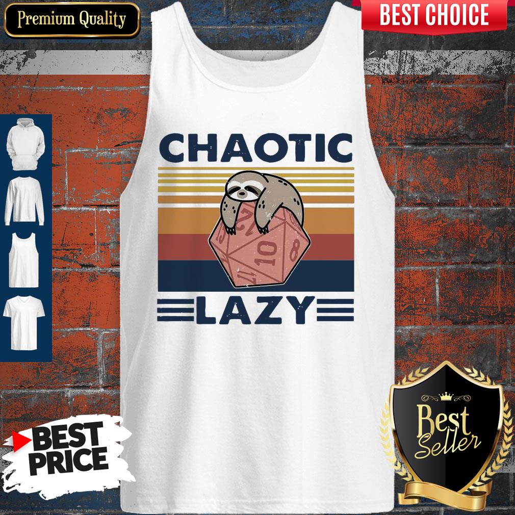 Official Sloth Chaotic Lazy Vintage Shirt