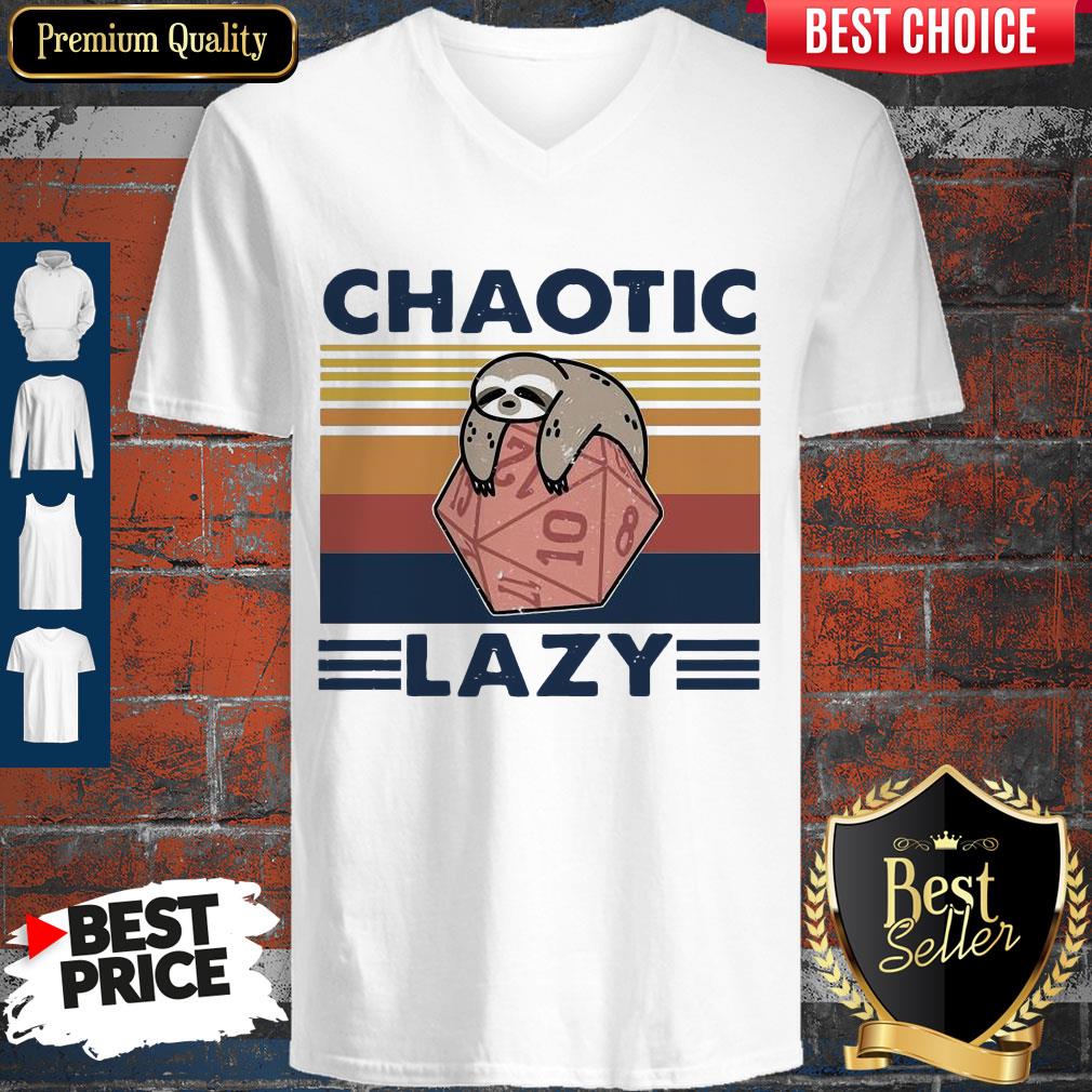 Official Sloth Chaotic Lazy Vintage Shirt
