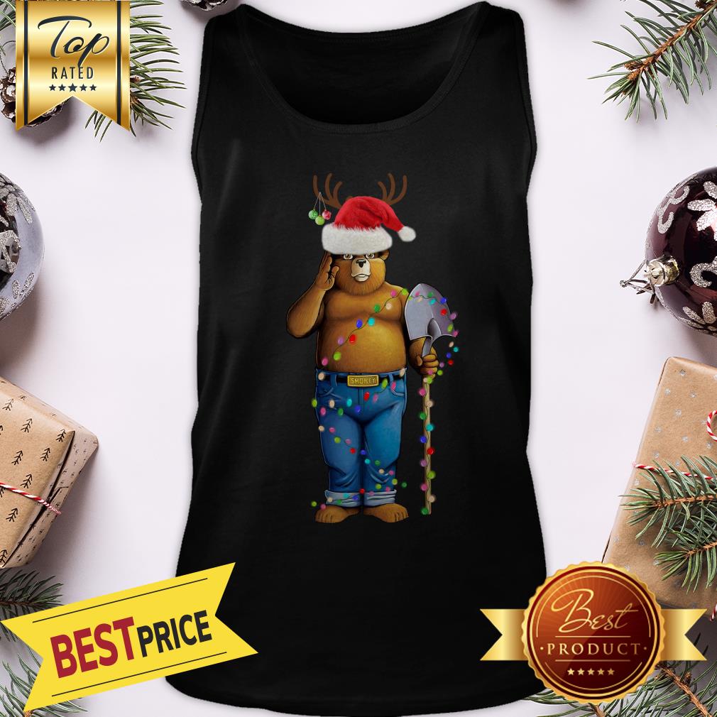 Official Smokey Bear Santa Reindeer Christmas Light Shirt
