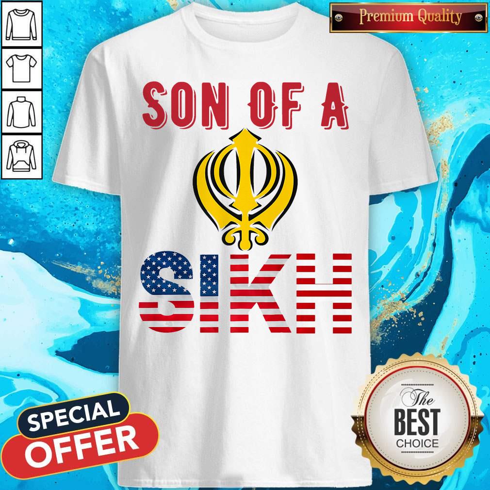 Official Son Of A Sikh Proud American Flag Shirt