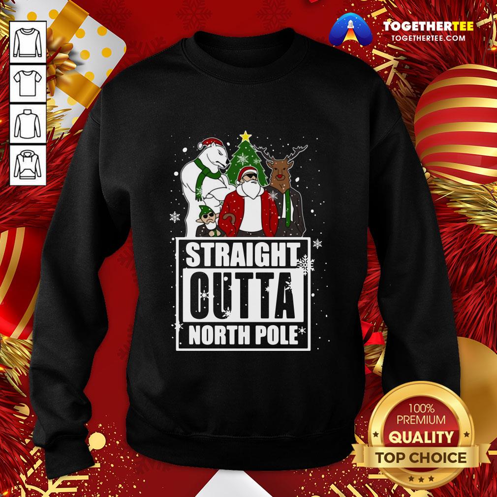 Official Straight Outta North Pole Christmas Shirt