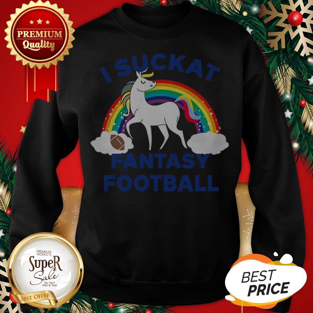 Official Unicorn I Suckat Fantasy Football Shirt