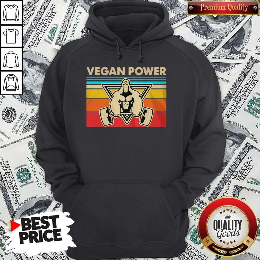 Official Vegan Power Vintage Retro Shirt