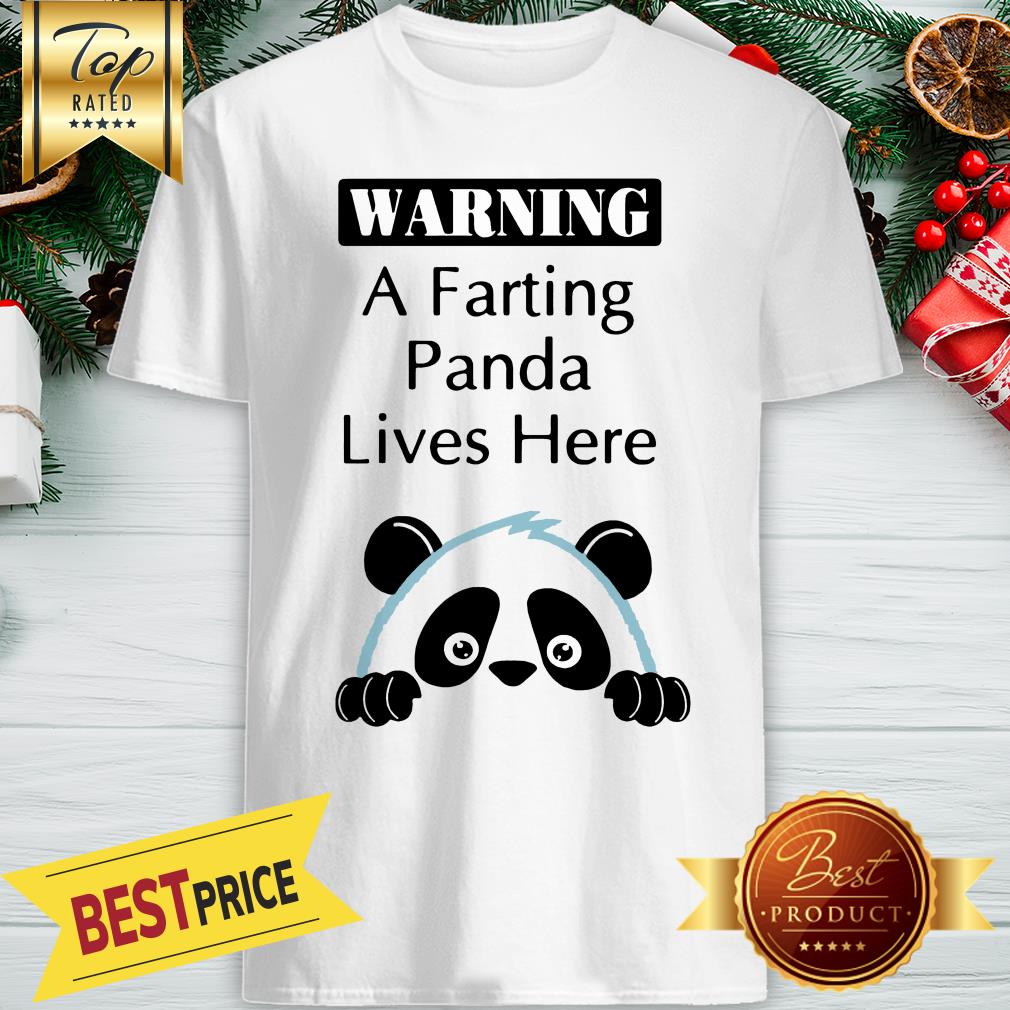 Official Warning A Parting Panda Lives Here Shirt