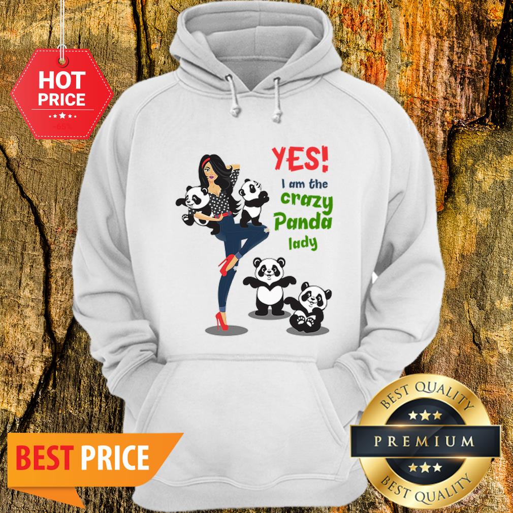 Official Yes I Am The Crazy Panda Lady Shirt