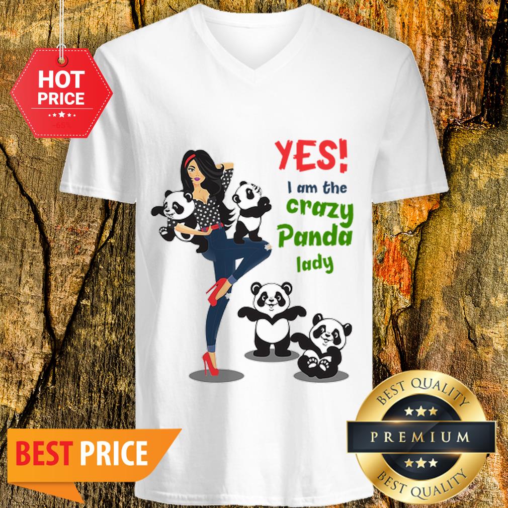 Official Yes I Am The Crazy Panda Lady Shirt
