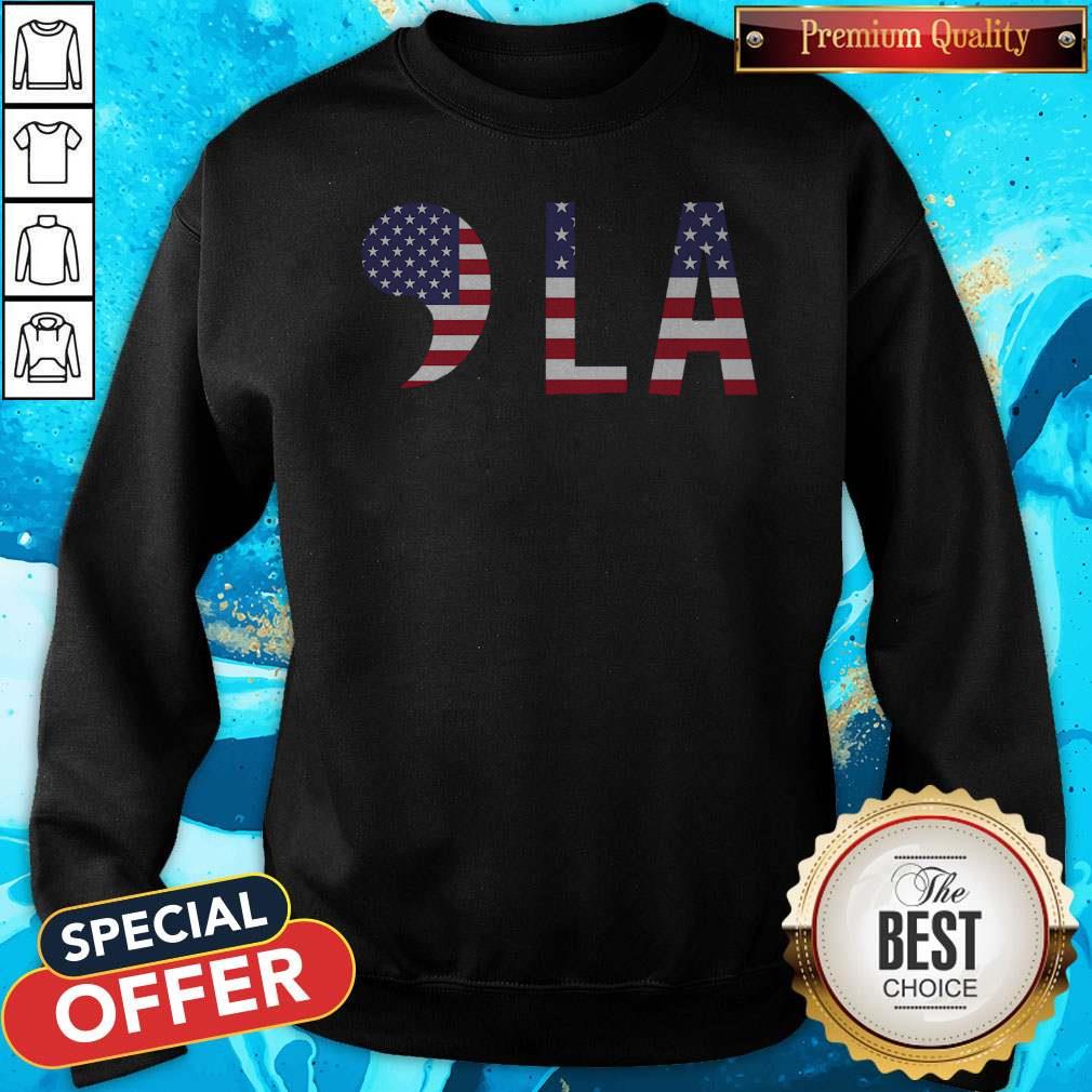 Official COMMA-LA 2020 American Flag Shirt