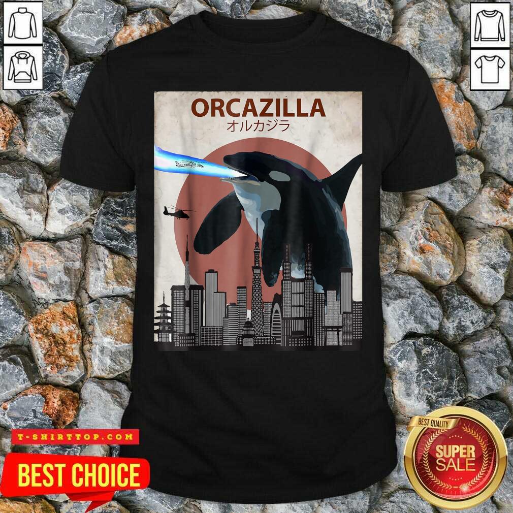 Orcazilla Killer Whale Orca Lovers Shirt