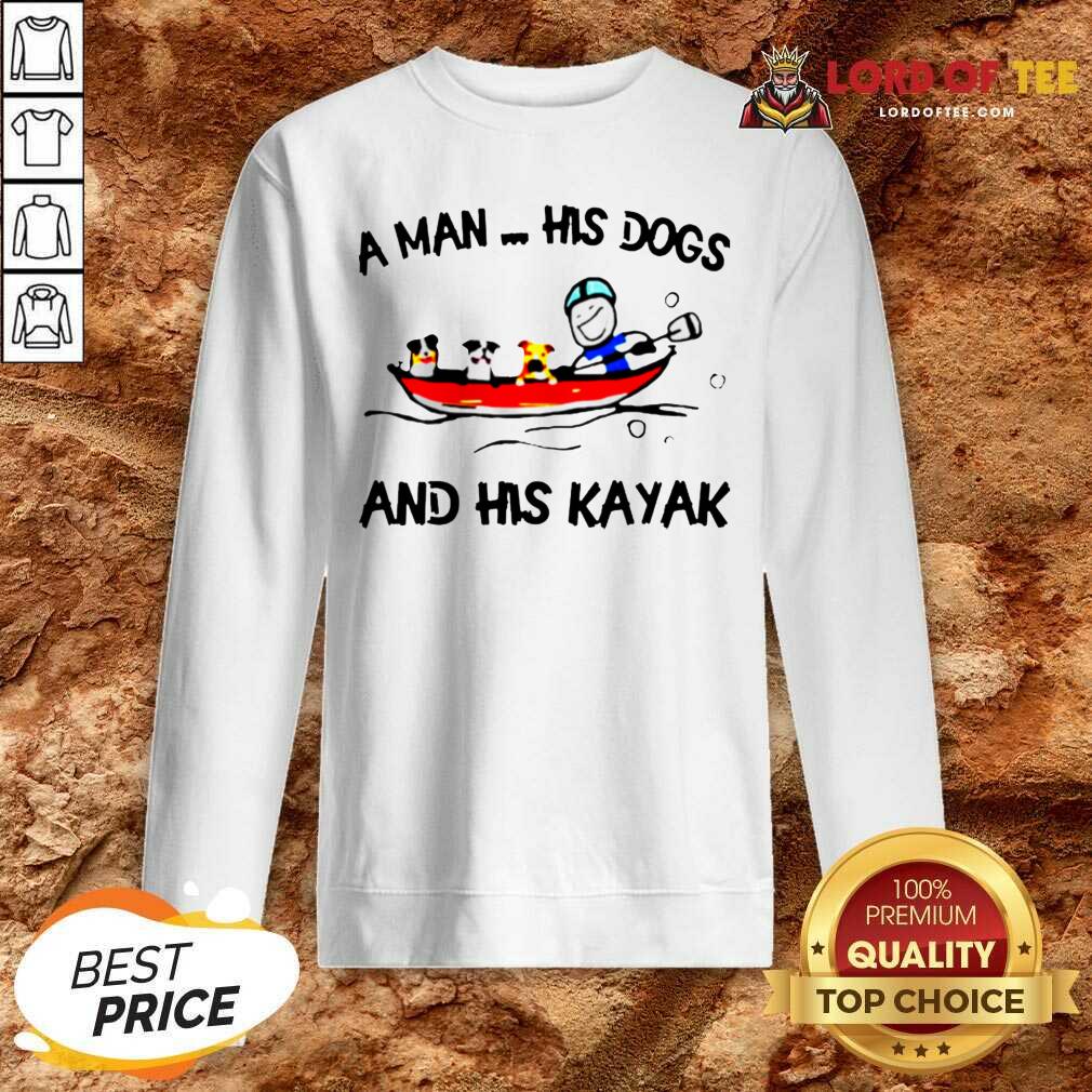 Original A Man His Dogs And His Kayak Shirt