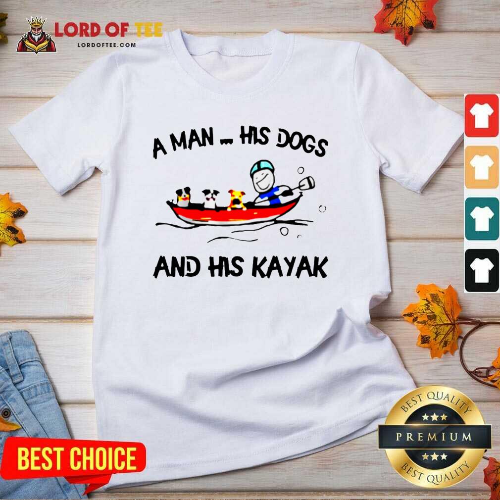 Original A Man His Dogs And His Kayak Shirt