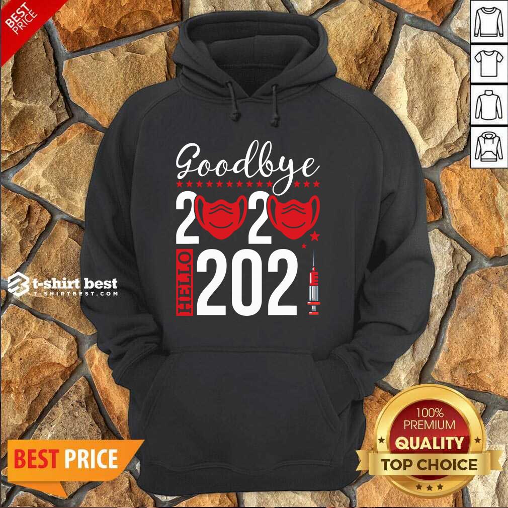 Original Goodbye 2020 Hello 2021 Mask Vaccine -Happy New Year Eve Shirt
