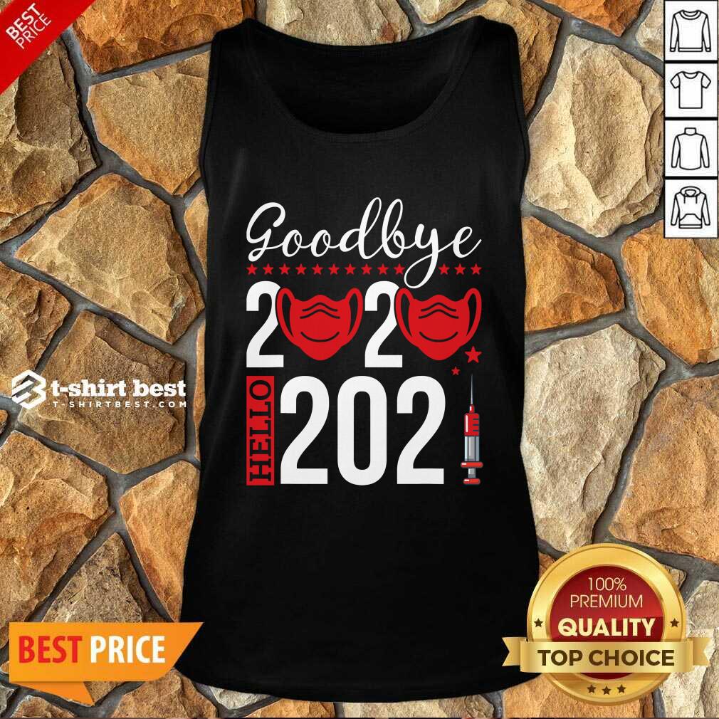 Original Goodbye 2020 Hello 2021 Mask Vaccine -Happy New Year Eve Shirt