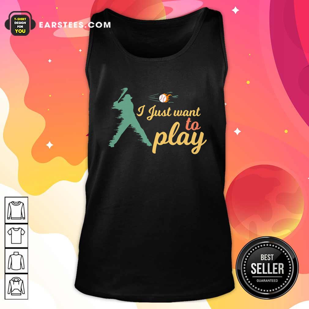 Original I Just Want To Play Baseball And Bat Mask Lockdown Shirt