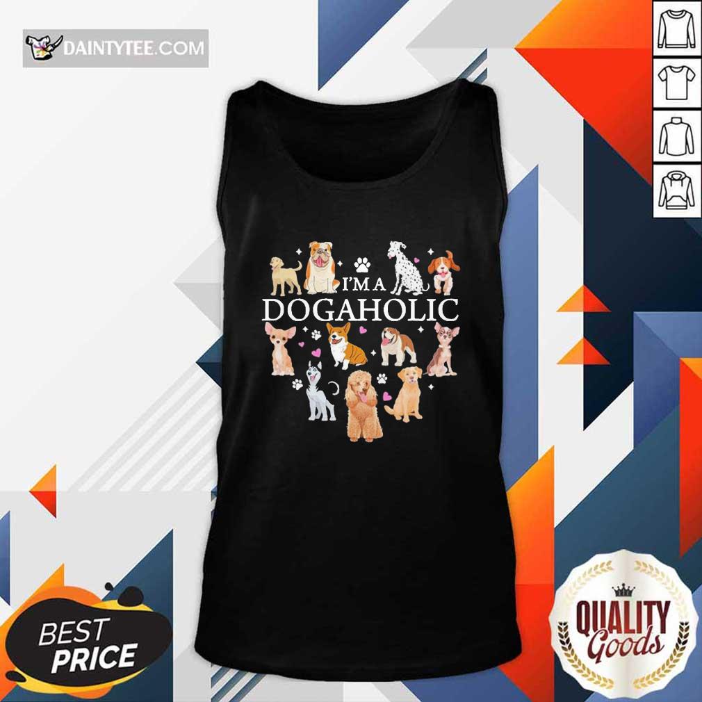 Original Im A Dogaholic Heart Tee Shirt