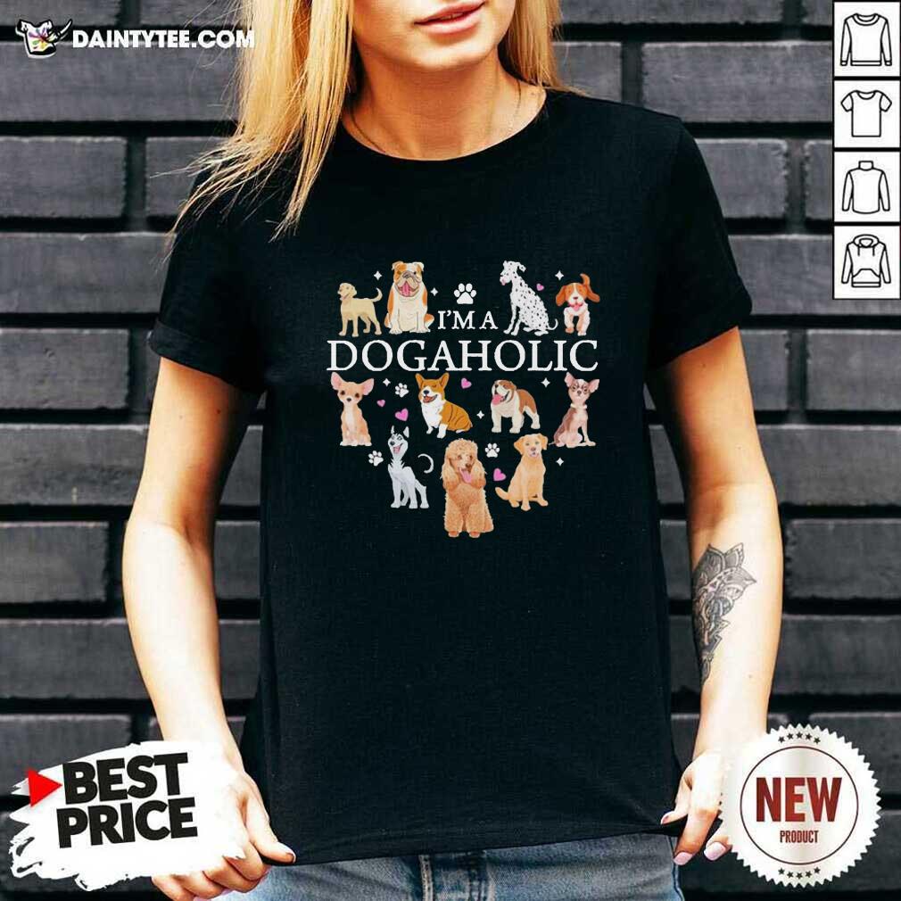 Original Im A Dogaholic Heart Tee Shirt