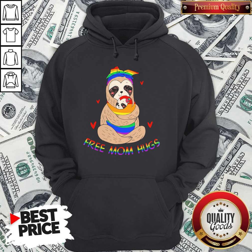 Original Lgbt Sloth Free Mom Hugs Shirt