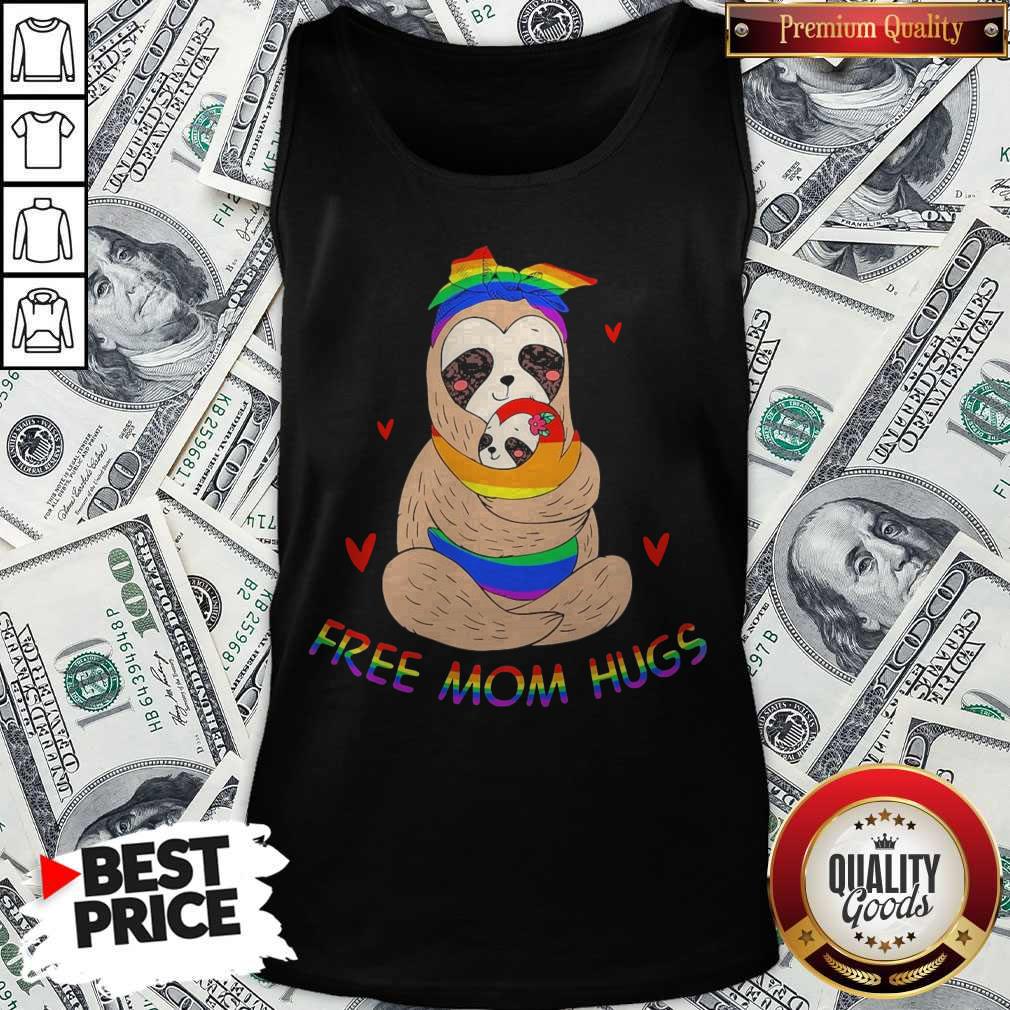 Original Lgbt Sloth Free Mom Hugs Shirt