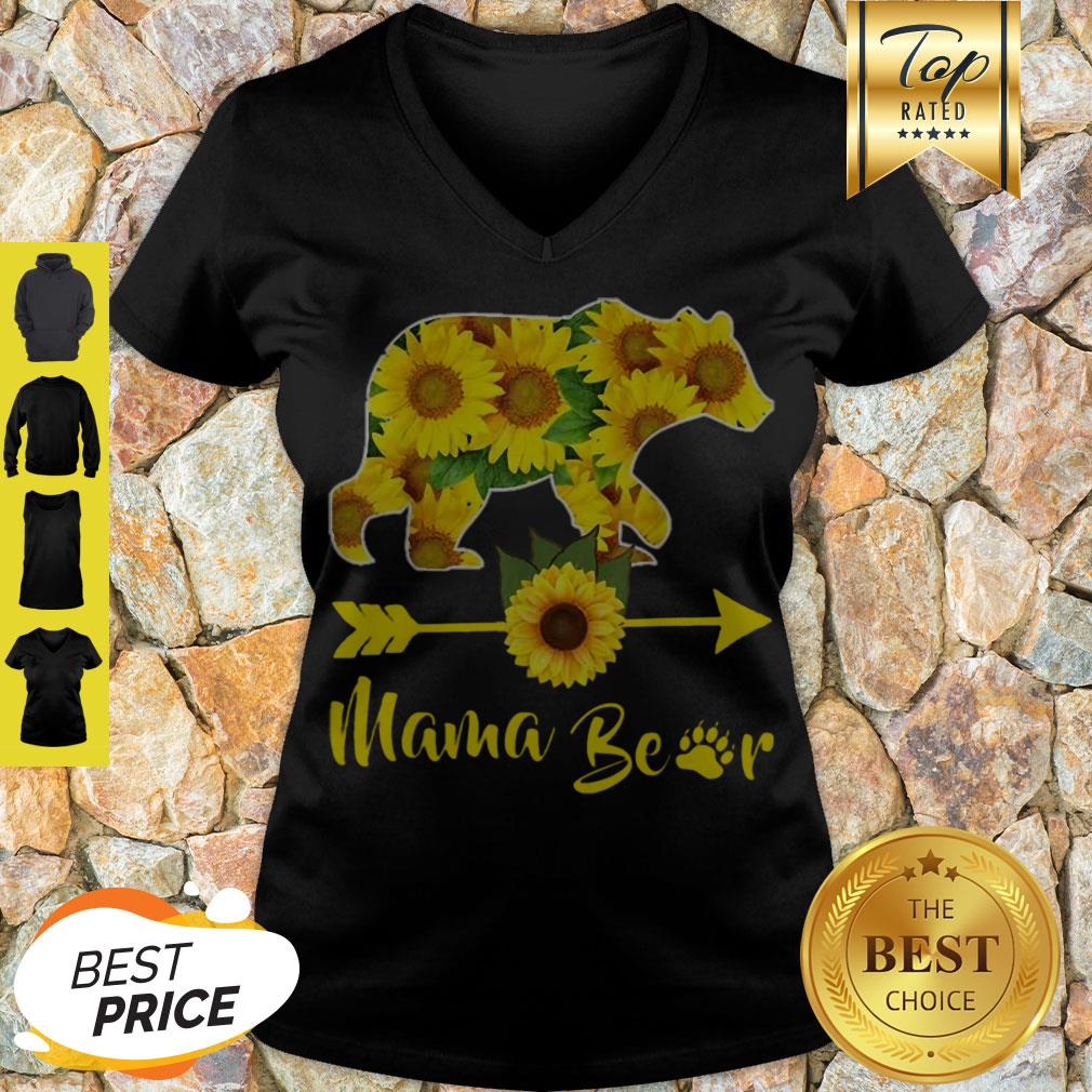 Original Mama Bear Sunflower Gift Funny Mothers Day Mom And Aunt Gift Shirt