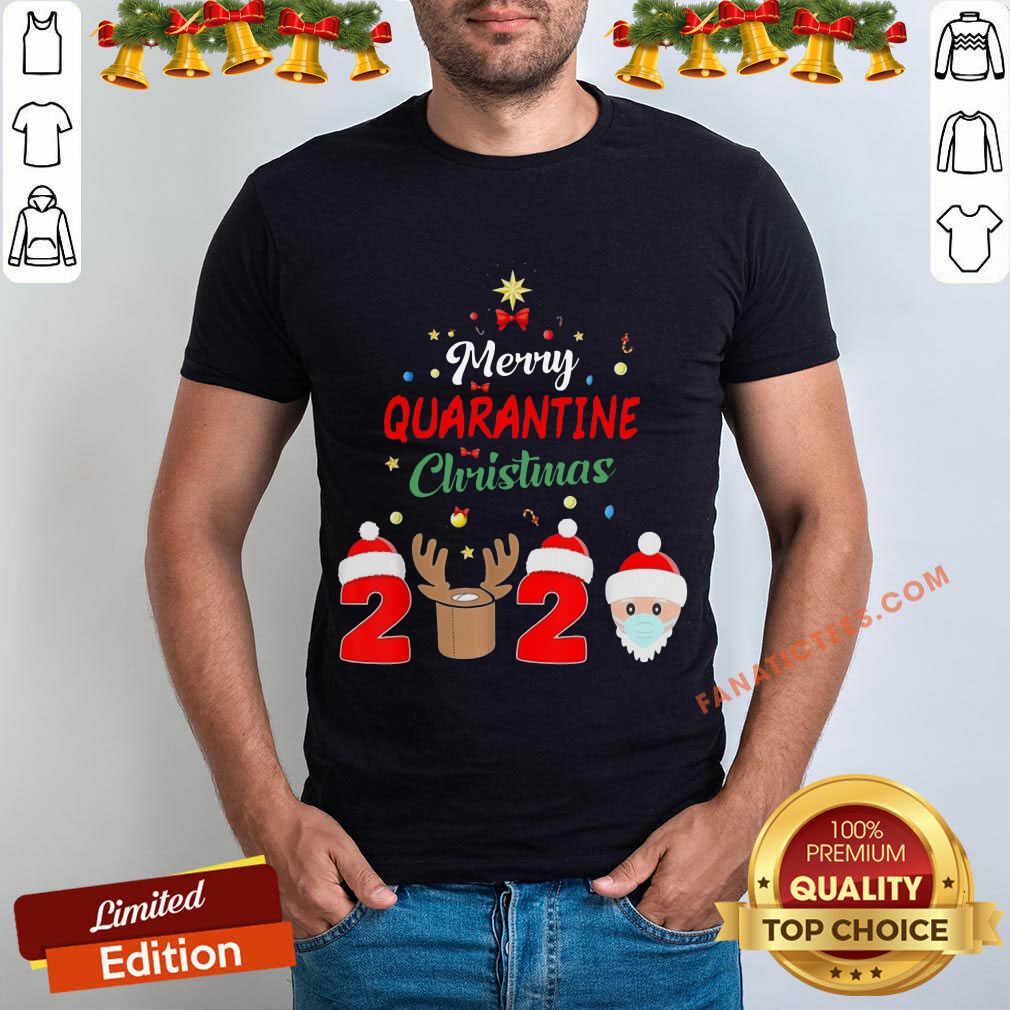 Original Merry Quarantine Christmas 2020 Shirt