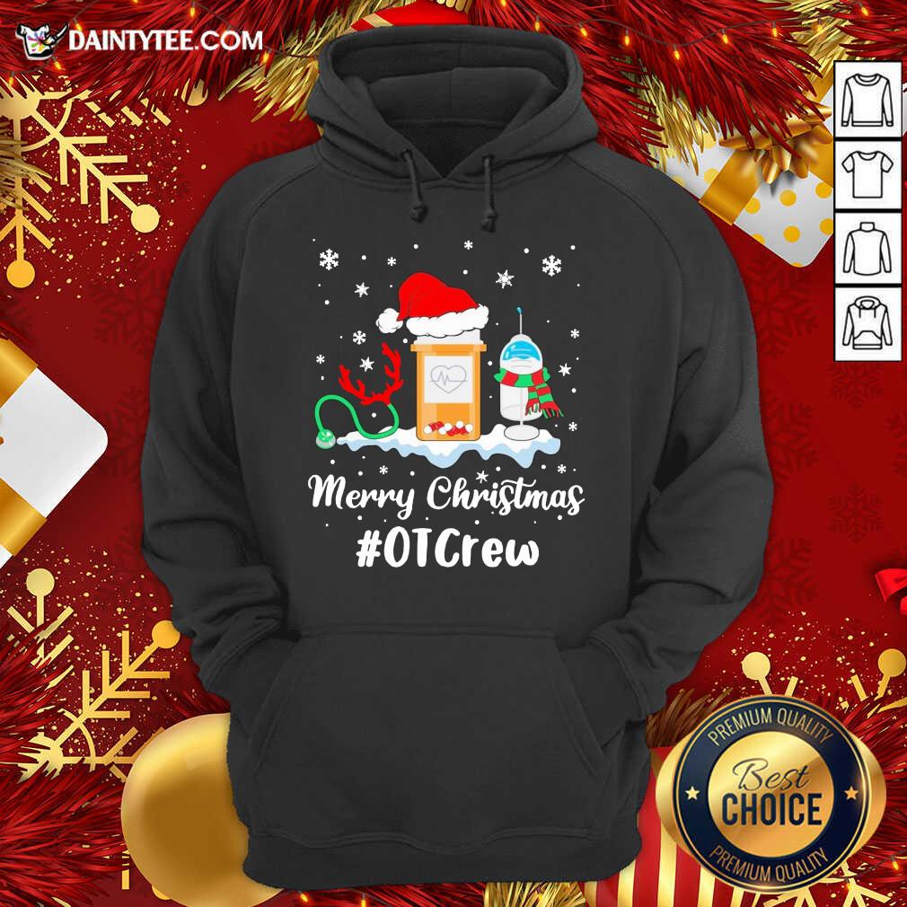 Original Nurse Santa Vaccine Merry Christmas #OT Crew Shirt